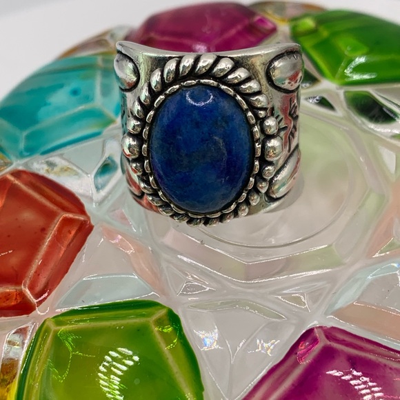 Carolyn Pollack Silver and Blue Ring - Picture 8 of 9